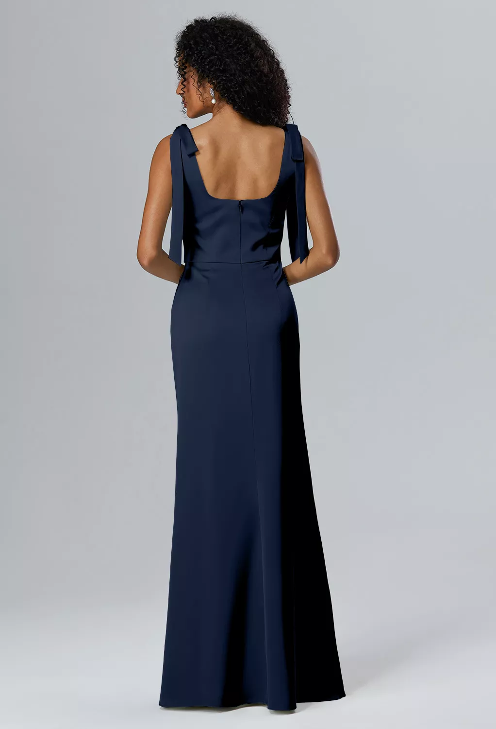 AW Natalie Dark Navy  Plus Size Wedding Guest Dresses